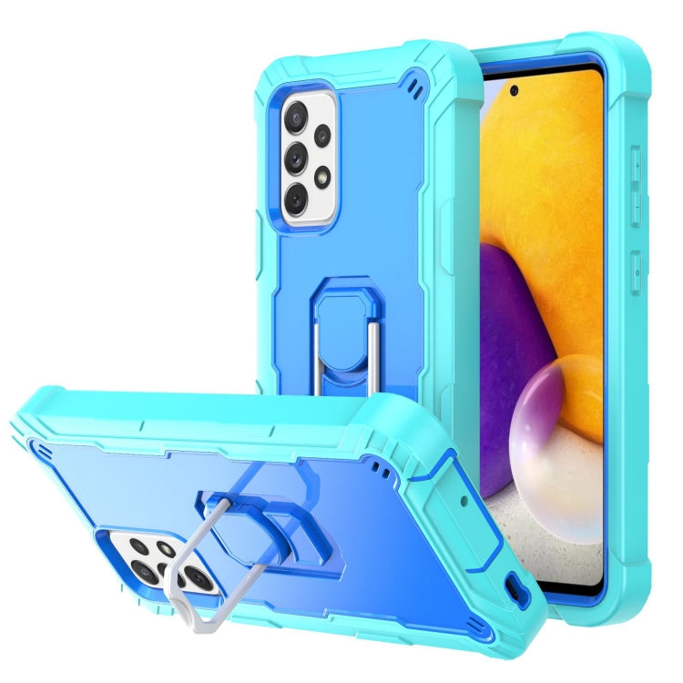 PC + Rubber 3-layers Shockproof Protective Case with Rotating Holder, For Samsung Galaxy A02s, For Samsung Galaxy A12 5G, For Samsung Galaxy A32 5G, For Samsung Galaxy A72 5G / 4G
