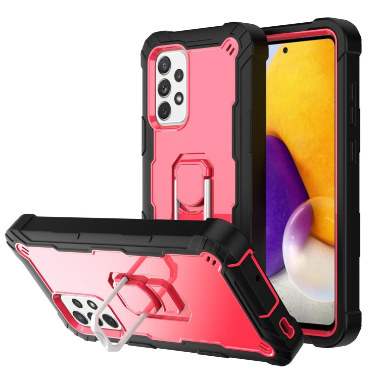 PC + Rubber 3-layers Shockproof Protective Case with Rotating Holder, For Samsung Galaxy A02s, For Samsung Galaxy A12 5G, For Samsung Galaxy A32 5G, For Samsung Galaxy A72 5G / 4G