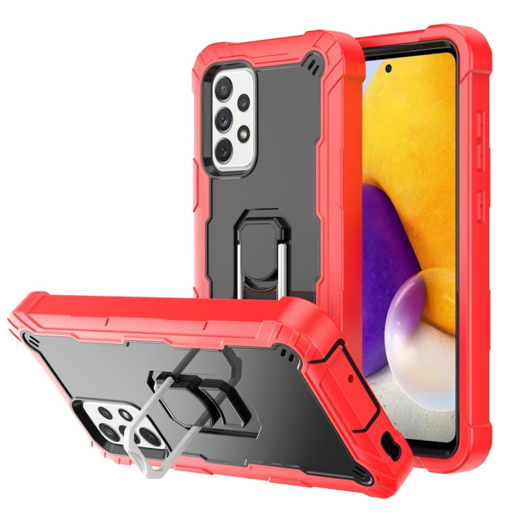 PC + Rubber 3-layers Shockproof Protective Case with Rotating Holder, For Samsung Galaxy A02s, For Samsung Galaxy A12 5G, For Samsung Galaxy A32 5G, For Samsung Galaxy A72 5G / 4G