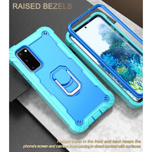Load image into Gallery viewer, PC + Rubber 3-layers Shockproof Protective Case with Rotating Holder, For Samsung Galaxy S20 FE / FE 5G, For LG Velvet