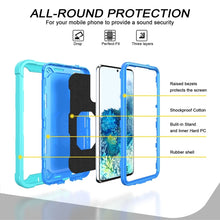 Load image into Gallery viewer, PC + Rubber 3-layers Shockproof Protective Case with Rotating Holder, For Samsung Galaxy S20 FE / FE 5G, For LG Velvet