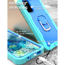 Load image into Gallery viewer, PC + Rubber 3-layers Shockproof Protective Case with Rotating Holder, For Samsung Galaxy S20 FE / FE 5G, For LG Velvet