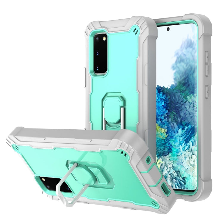 PC + Rubber 3-layers Shockproof Protective Case with Rotating Holder, For Samsung Galaxy S20 FE / FE 5G, For LG Velvet