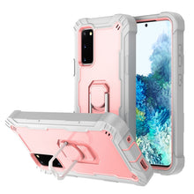 Load image into Gallery viewer, PC + Rubber 3-layers Shockproof Protective Case with Rotating Holder, For Samsung Galaxy S20 FE / FE 5G, For LG Velvet