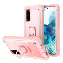 Load image into Gallery viewer, PC + Rubber 3-layers Shockproof Protective Case with Rotating Holder, For Samsung Galaxy S20 FE / FE 5G, For LG Velvet