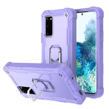 Load image into Gallery viewer, PC + Rubber 3-layers Shockproof Protective Case with Rotating Holder, For Samsung Galaxy S20 FE / FE 5G, For LG Velvet