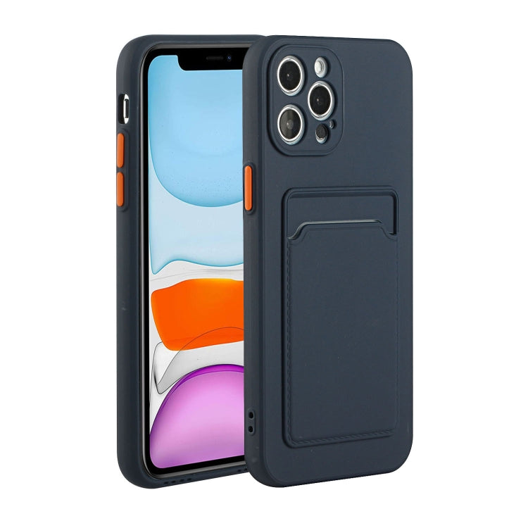 Card Slot Design Shockproof TPU Protective Case, For iPhone 11 Pro Max, For iPhone 12 mini, For iPhone 12, For iPhone 12 Pro