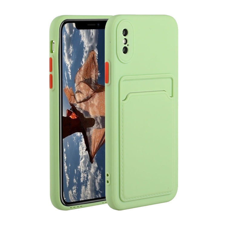 Card Slot Design Shockproof TPU Protective Case, For iPhone 12 Pro Max, For iPhone X / XS, For iPhone XR, For iPhone XS Max