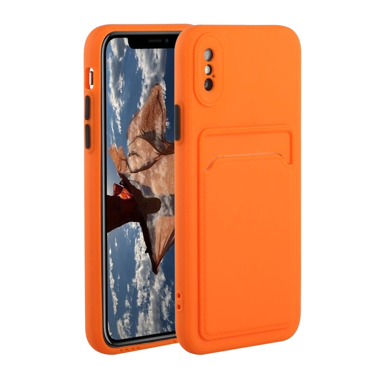 Card Slot Design Shockproof TPU Protective Case, For iPhone 12 Pro Max, For iPhone X / XS, For iPhone XR, For iPhone XS Max