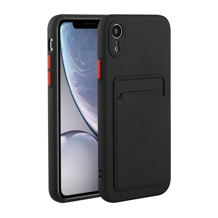 Card Slot Design Shockproof TPU Protective Case, For iPhone 12 Pro Max, For iPhone X / XS, For iPhone XR, For iPhone XS Max