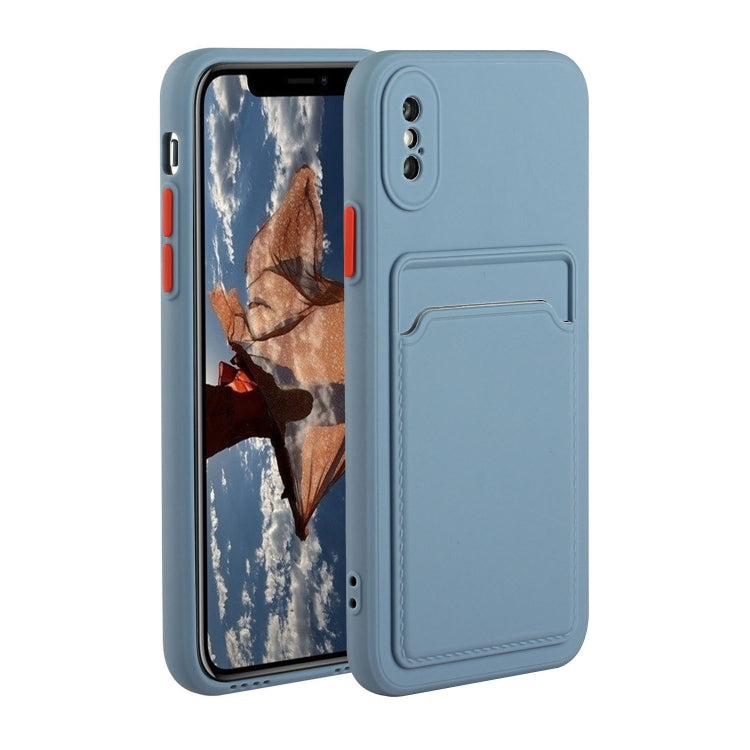 Card Slot Design Shockproof TPU Protective Case, For iPhone 12 Pro Max, For iPhone X / XS, For iPhone XR, For iPhone XS Max