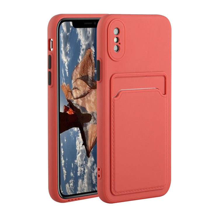 Card Slot Design Shockproof TPU Protective Case, For iPhone 12 Pro Max, For iPhone X / XS, For iPhone XR, For iPhone XS Max