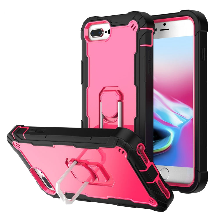 PC + Rubber 3-layers Shockproof Protective Case with Rotating Holder, For iPhone 8 Plus / 7 Plus, For iPhone 11, For iPhone 11 Pro, For iPhone 11 Pro Max