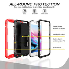 Load image into Gallery viewer, PC + Rubber 3-layers Shockproof Protective Case with Rotating Holder, For iPhone 8 Plus / 7 Plus, For iPhone 11, For iPhone 11 Pro, For iPhone 11 Pro Max
