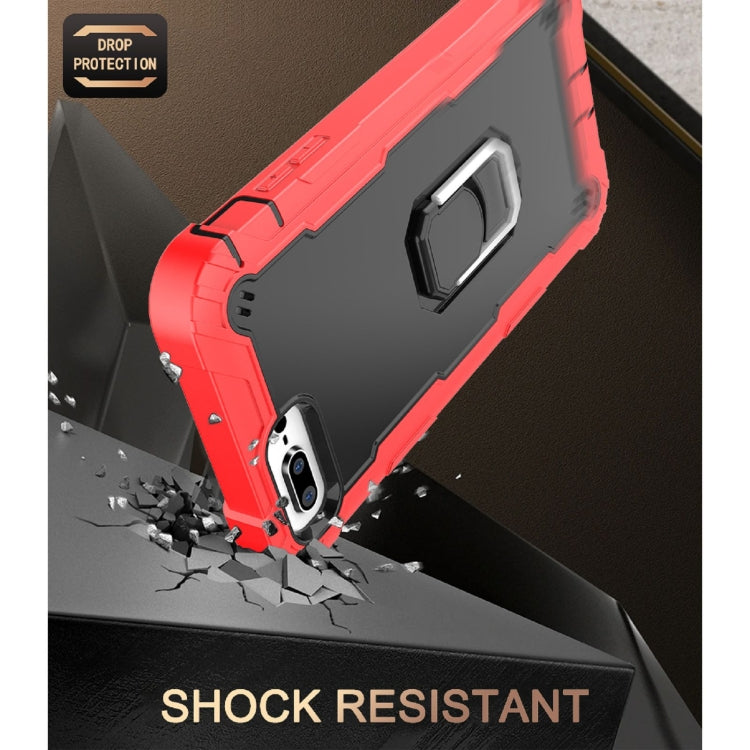 PC + Rubber 3-layers Shockproof Protective Case with Rotating Holder, For iPhone 8 Plus / 7 Plus, For iPhone 11, For iPhone 11 Pro, For iPhone 11 Pro Max