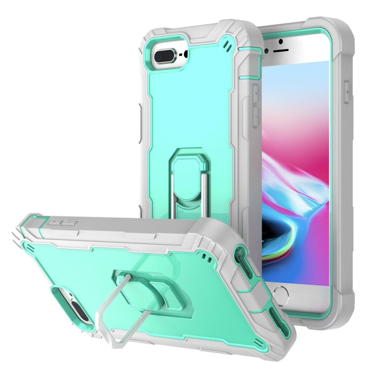 PC + Rubber 3-layers Shockproof Protective Case with Rotating Holder, For iPhone 8 Plus / 7 Plus, For iPhone 11, For iPhone 11 Pro, For iPhone 11 Pro Max
