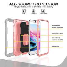 Load image into Gallery viewer, PC + Rubber 3-layers Shockproof Protective Case with Rotating Holder, For iPhone 8 Plus / 7 Plus, For iPhone 11, For iPhone 11 Pro, For iPhone 11 Pro Max