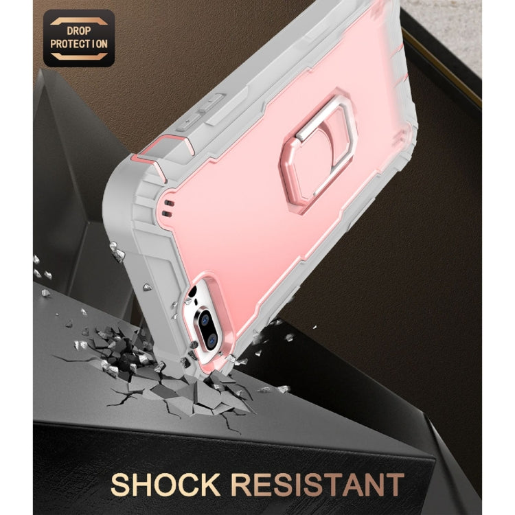 PC + Rubber 3-layers Shockproof Protective Case with Rotating Holder, For iPhone 8 Plus / 7 Plus, For iPhone 11, For iPhone 11 Pro, For iPhone 11 Pro Max