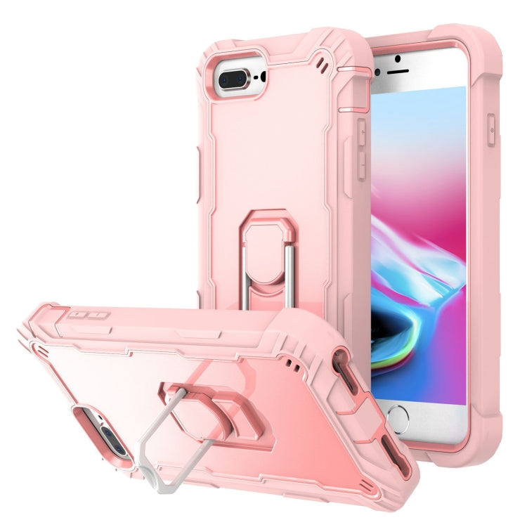 PC + Rubber 3-layers Shockproof Protective Case with Rotating Holder, For iPhone 8 Plus / 7 Plus, For iPhone 11, For iPhone 11 Pro, For iPhone 11 Pro Max