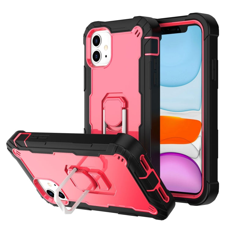 PC + Rubber 3-layers Shockproof Protective Case with Rotating Holder, For iPhone 8 Plus / 7 Plus, For iPhone 11, For iPhone 11 Pro, For iPhone 11 Pro Max
