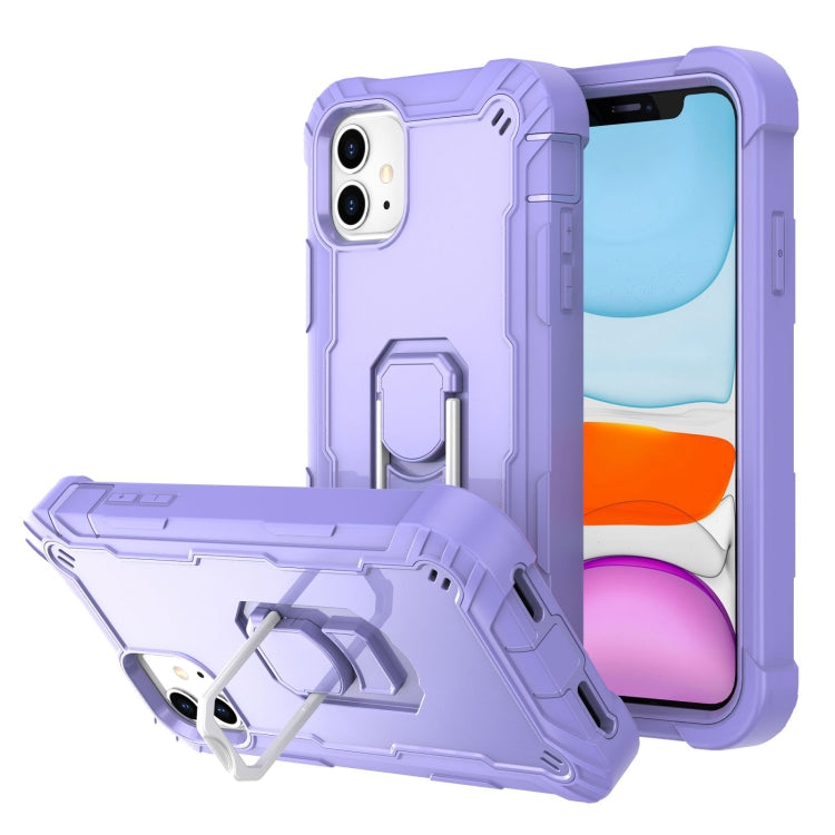 PC + Rubber 3-layers Shockproof Protective Case with Rotating Holder, For iPhone 8 Plus / 7 Plus, For iPhone 11, For iPhone 11 Pro, For iPhone 11 Pro Max