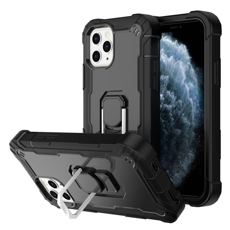 PC + Rubber 3-layers Shockproof Protective Case with Rotating Holder, For iPhone 8 Plus / 7 Plus, For iPhone 11, For iPhone 11 Pro, For iPhone 11 Pro Max