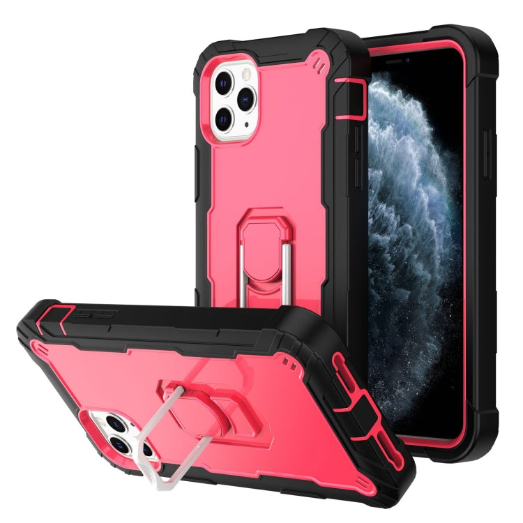 PC + Rubber 3-layers Shockproof Protective Case with Rotating Holder, For iPhone 8 Plus / 7 Plus, For iPhone 11, For iPhone 11 Pro, For iPhone 11 Pro Max