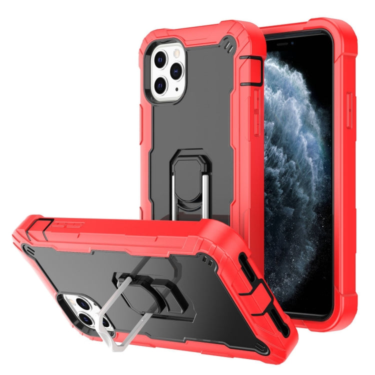 PC + Rubber 3-layers Shockproof Protective Case with Rotating Holder, For iPhone 8 Plus / 7 Plus, For iPhone 11, For iPhone 11 Pro, For iPhone 11 Pro Max