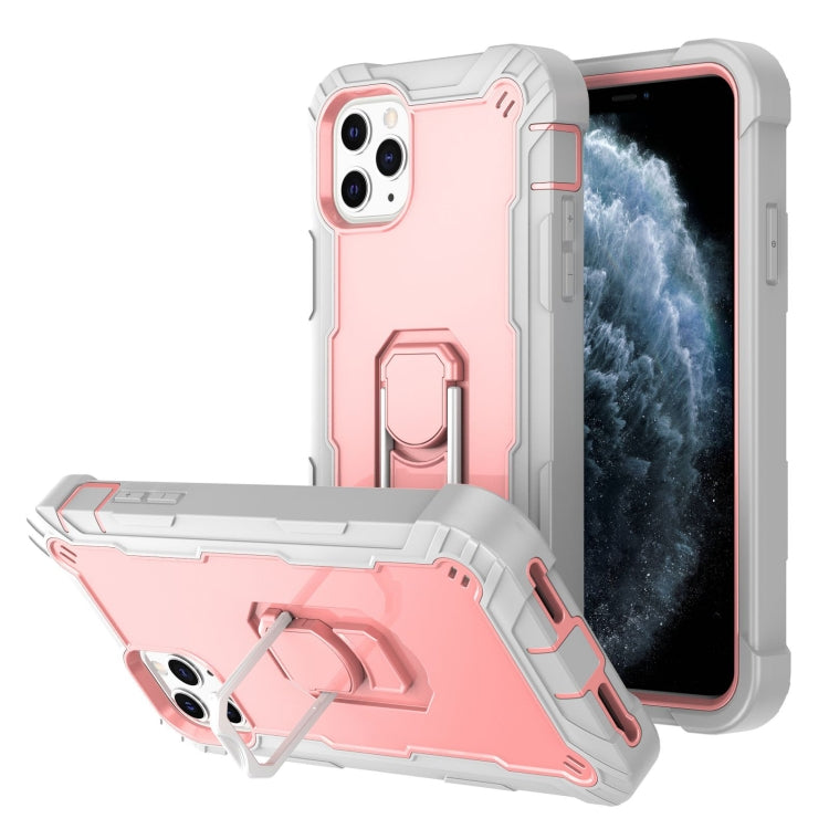 PC + Rubber 3-layers Shockproof Protective Case with Rotating Holder, For iPhone 8 Plus / 7 Plus, For iPhone 11, For iPhone 11 Pro, For iPhone 11 Pro Max
