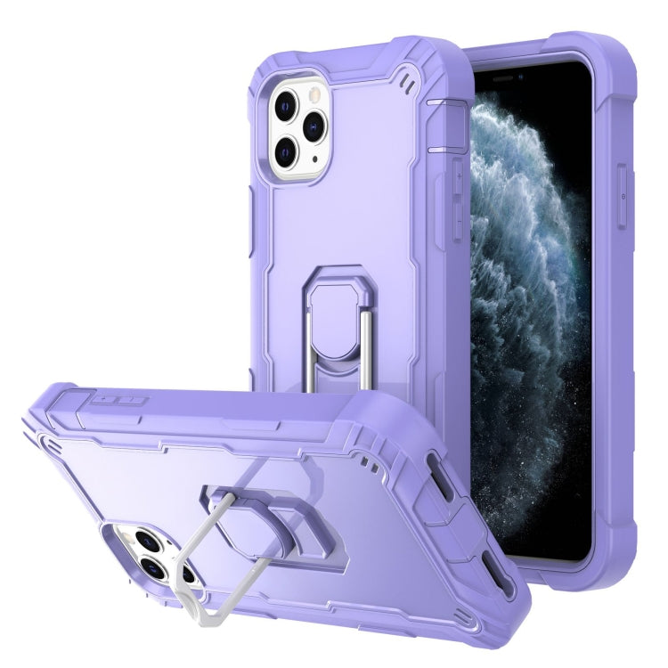 PC + Rubber 3-layers Shockproof Protective Case with Rotating Holder, For iPhone 8 Plus / 7 Plus, For iPhone 11, For iPhone 11 Pro, For iPhone 11 Pro Max