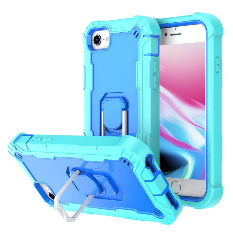 PC + Rubber 3-layers Shockproof Protective Case with Rotating Holder, For iPhone SE 2022 / SE 2020 / 8 / 7, For iPhone XS / X, For iPhone XR, For iPhone XS Max