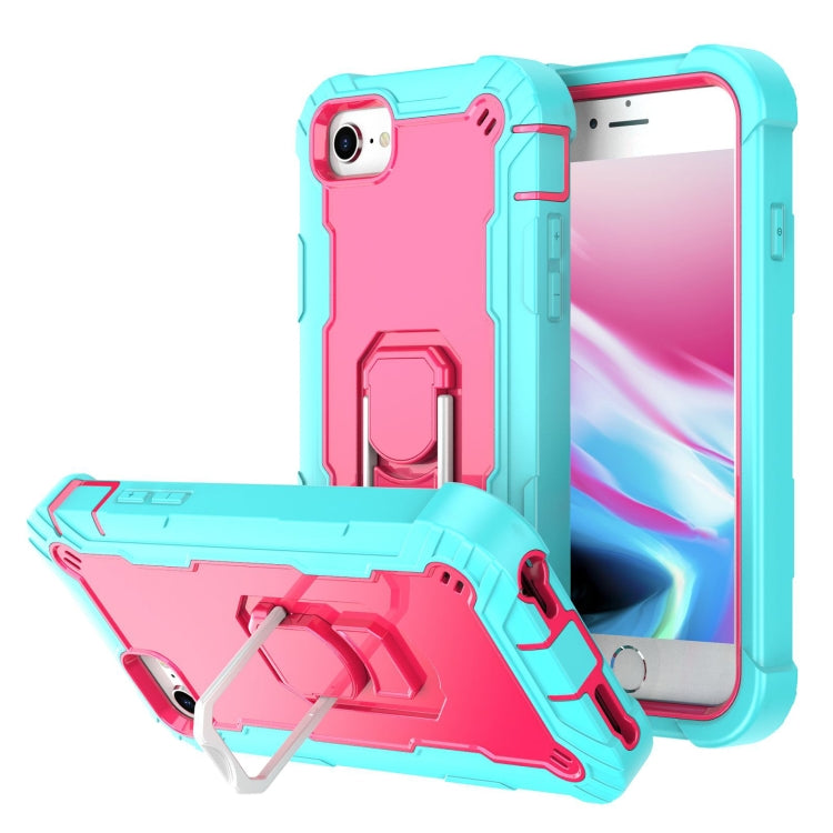 PC + Rubber 3-layers Shockproof Protective Case with Rotating Holder, For iPhone SE 2022 / SE 2020 / 8 / 7, For iPhone XS / X, For iPhone XR, For iPhone XS Max