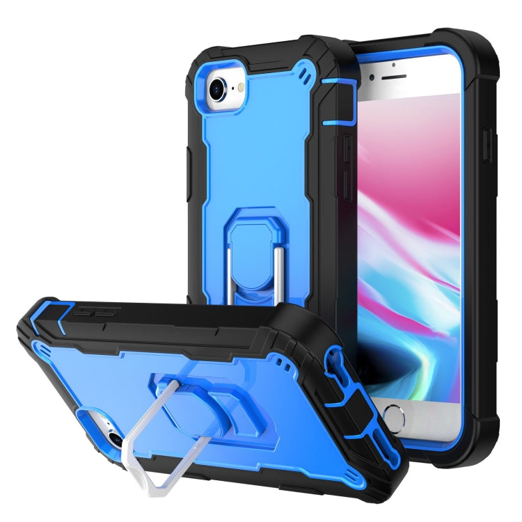 PC + Rubber 3-layers Shockproof Protective Case with Rotating Holder, For iPhone SE 2022 / SE 2020 / 8 / 7, For iPhone XS / X, For iPhone XR, For iPhone XS Max