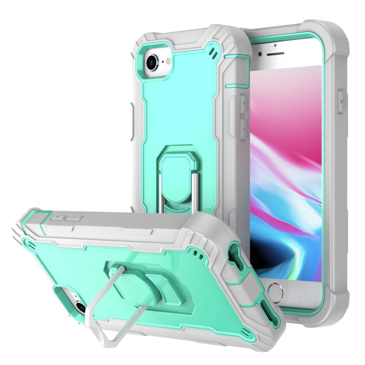 PC + Rubber 3-layers Shockproof Protective Case with Rotating Holder, For iPhone SE 2022 / SE 2020 / 8 / 7, For iPhone XS / X, For iPhone XR, For iPhone XS Max