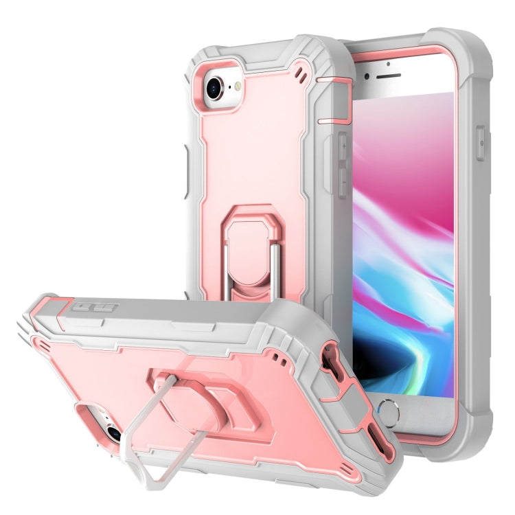 PC + Rubber 3-layers Shockproof Protective Case with Rotating Holder, For iPhone SE 2022 / SE 2020 / 8 / 7, For iPhone XS / X, For iPhone XR, For iPhone XS Max
