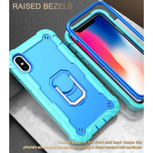 Load image into Gallery viewer, PC + Rubber 3-layers Shockproof Protective Case with Rotating Holder, For iPhone XS / X, For iPhone XR, For iPhone XS Max