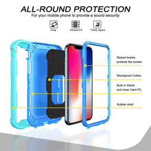 Load image into Gallery viewer, PC + Rubber 3-layers Shockproof Protective Case with Rotating Holder, For iPhone XS / X, For iPhone XR, For iPhone XS Max