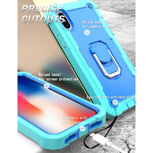 Load image into Gallery viewer, PC + Rubber 3-layers Shockproof Protective Case with Rotating Holder, For iPhone XS / X, For iPhone XR, For iPhone XS Max