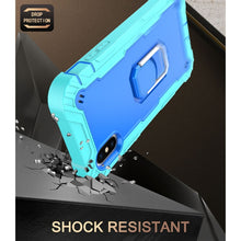 Load image into Gallery viewer, PC + Rubber 3-layers Shockproof Protective Case with Rotating Holder, For iPhone XS / X, For iPhone XR, For iPhone XS Max