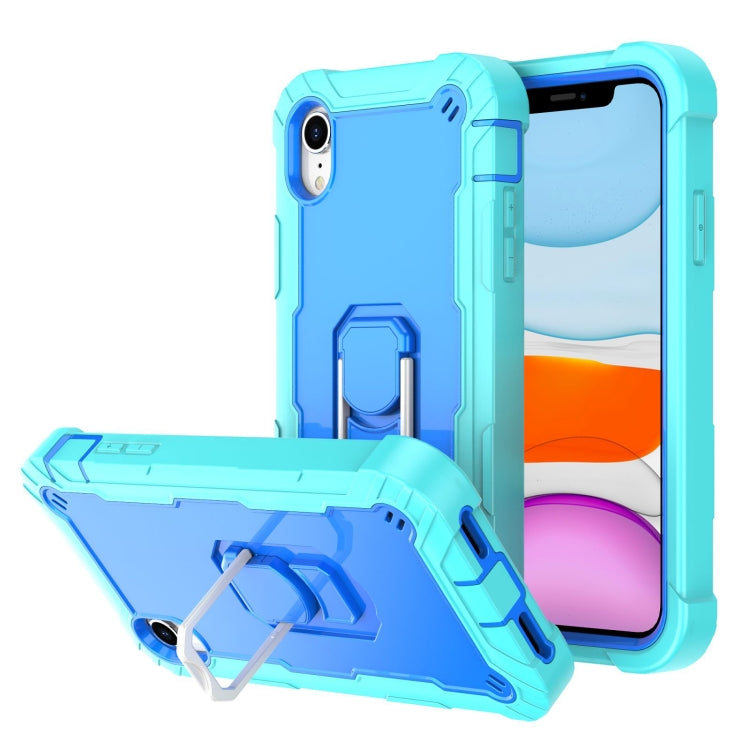 PC + Rubber 3-layers Shockproof Protective Case with Rotating Holder, For iPhone SE 2022 / SE 2020 / 8 / 7, For iPhone XS / X, For iPhone XR, For iPhone XS Max