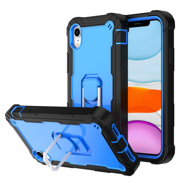 PC + Rubber 3-layers Shockproof Protective Case with Rotating Holder, For iPhone SE 2022 / SE 2020 / 8 / 7, For iPhone XS / X, For iPhone XR, For iPhone XS Max