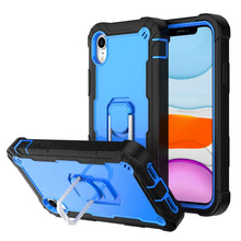 Load image into Gallery viewer, PC + Rubber 3-layers Shockproof Protective Case with Rotating Holder, For iPhone SE 2022 / SE 2020 / 8 / 7, For iPhone XS / X, For iPhone XR, For iPhone XS Max