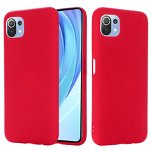 Load image into Gallery viewer, Solid Color Liquid Silicone Dropproof Full Coverage Protective Case, For Xiaomi Mi 11 Lite