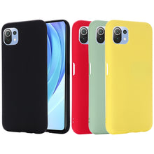 Load image into Gallery viewer, Solid Color Liquid Silicone Dropproof Full Coverage Protective Case, For Xiaomi Mi 11 Lite