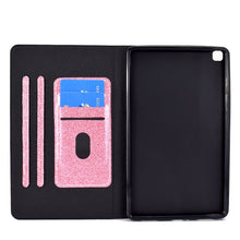 Load image into Gallery viewer, Glitter Horizontal Flip Leather Case with Holder &amp; Card Slots, For Samsung Galaxy Tab A7 Lite T220