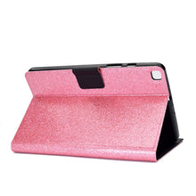 Load image into Gallery viewer, Glitter Horizontal Flip Leather Case with Holder &amp; Card Slots, For Samsung Galaxy Tab A7 Lite T220