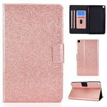 Load image into Gallery viewer, Glitter Horizontal Flip Leather Case with Holder &amp; Card Slots, For Samsung Galaxy Tab A7 Lite T220