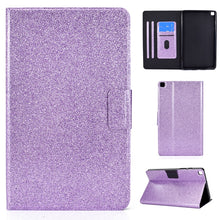 Load image into Gallery viewer, Glitter Horizontal Flip Leather Case with Holder &amp; Card Slots, For Samsung Galaxy Tab A7 Lite T220