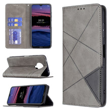 Load image into Gallery viewer, Rhombus Texture Horizontal Flip Magnetic Leather Case with Holder &amp; Card Slots &amp; Wallet, For Samsung Galaxy S21 FE, For Nokia G20 / G10, For Nokia 1.4