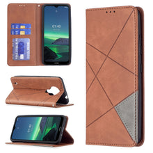 Load image into Gallery viewer, Rhombus Texture Horizontal Flip Magnetic Leather Case with Holder &amp; Card Slots &amp; Wallet, For Samsung Galaxy S21 FE, For Nokia G20 / G10, For Nokia 1.4